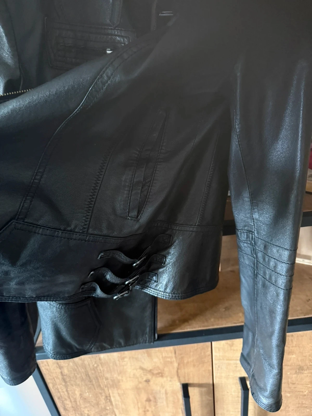 Faux leather jacket – photo 4